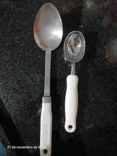 Colher de sorvete + Colher de arroz 
