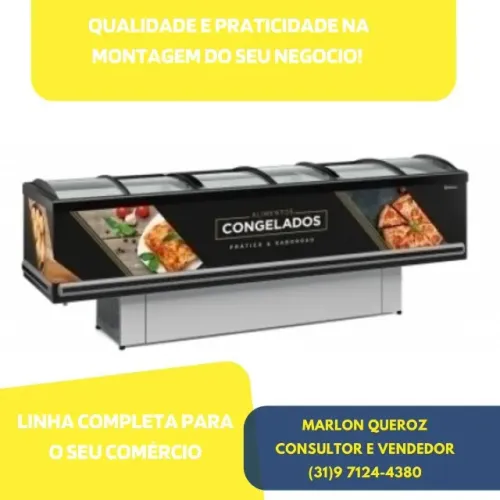 Ilha de Congelados 3M Gelopar 220v Adesivada