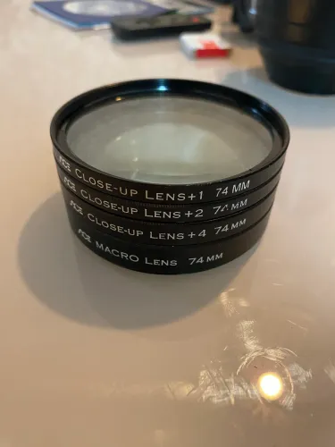 Kit Filtros Ace Close-up E Macro 74mm +1d,+2d,+4d +10d Macro