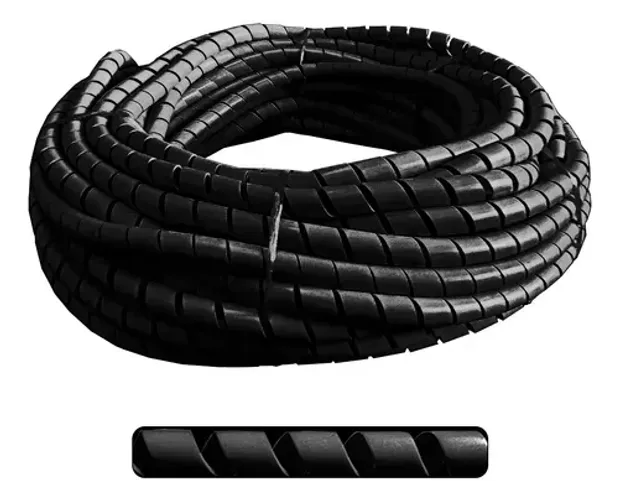 Organizador De Cabos Espiral Preto | 3/4 mm (30 metros)