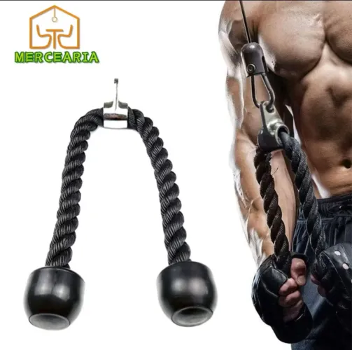 Puxador tríceps corda crossover academia profissional