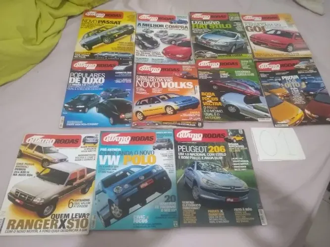 Revistas Quatro Rodas - 2001 (Kit)
