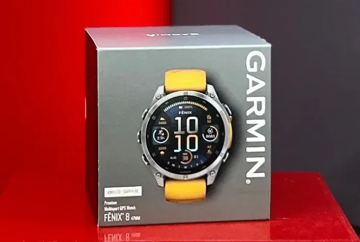 Garmin Relógio Fenix 8 - Amoled / Sapphire - Orange - 47MM - Produto Novo