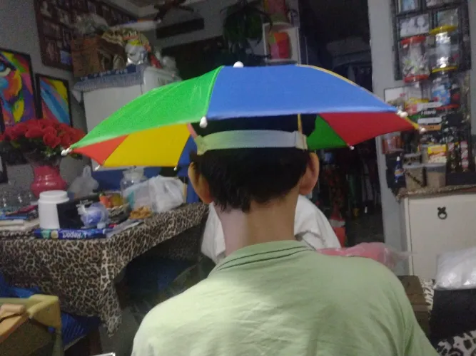 Chapéu Guarda-Chuva Colorido