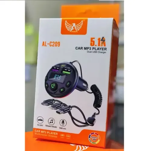 Transmissor FM Bluetooth Com SD, USB e Carregador Veicular - R$ 64,99