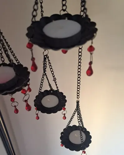 Porta Vela Castiçal Suspenso Decorativo