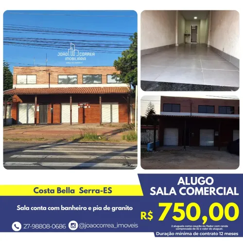 Alugo sala comercial na av. abdo Saad trecho Costa Bela