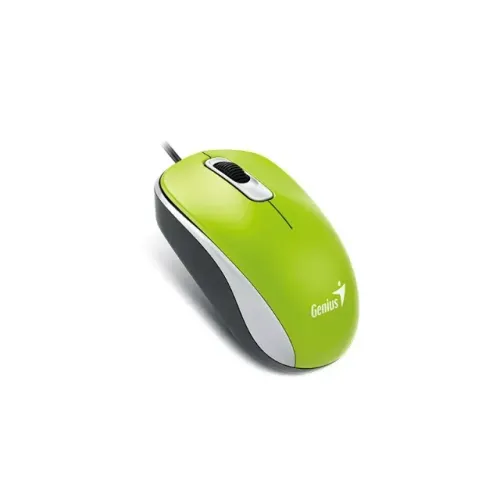 Mouse USB Genius Dx-110, 1.000 Dpi, Básico, Verde