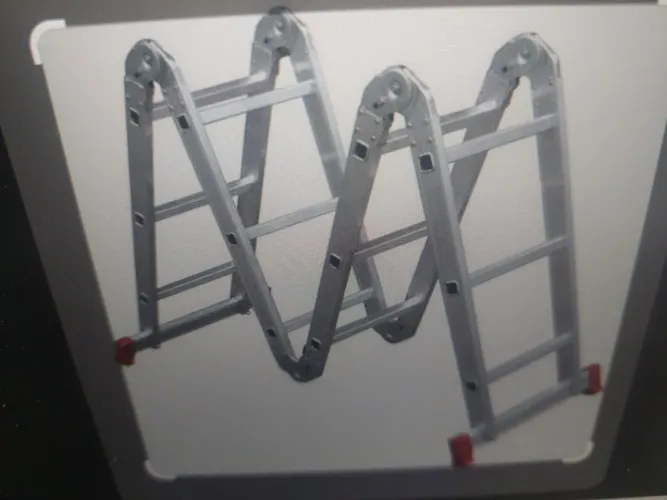 Escada Multifuncional Articulada 3x4 Alumínio