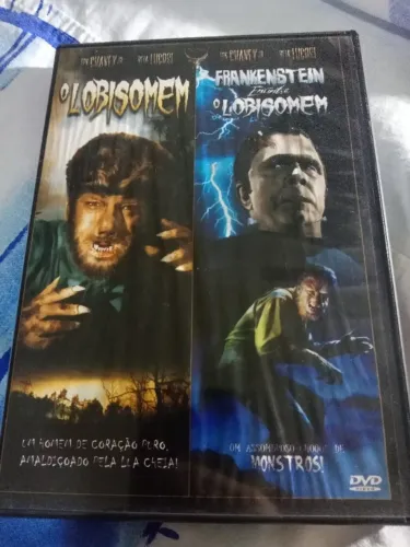 Dvd lobisomem e Frankenstein encontra lobisomem monstros universal