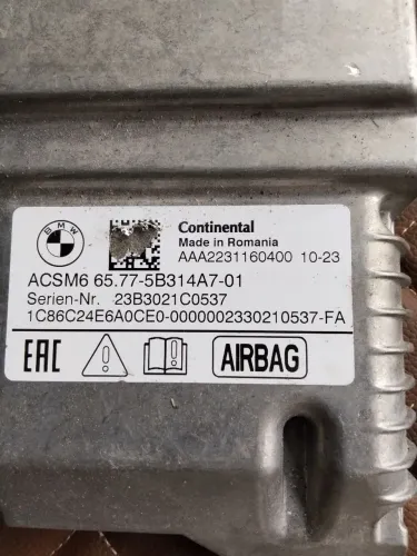 Módulo Airbag BMW x1  Continental    acsm665775b314a701