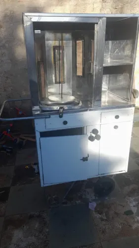 Máquina de fazer Churrasco grego com carrinho