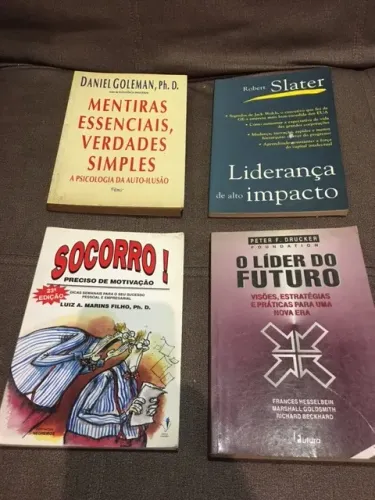 Livro : Socorro Preciso de Motivação, Mentiras Essenciais, Liderança Alto Impacto, Líder F