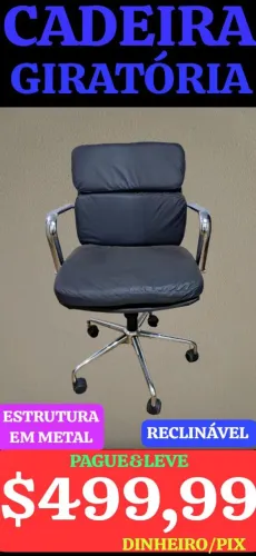 CADEIRA GIRATÓRIA RECLINÁVEL, LEIAM:
