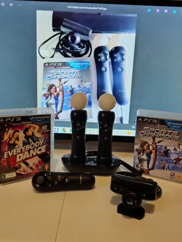 KIT MOVE PS3 COMPLETO PIX 550,00 