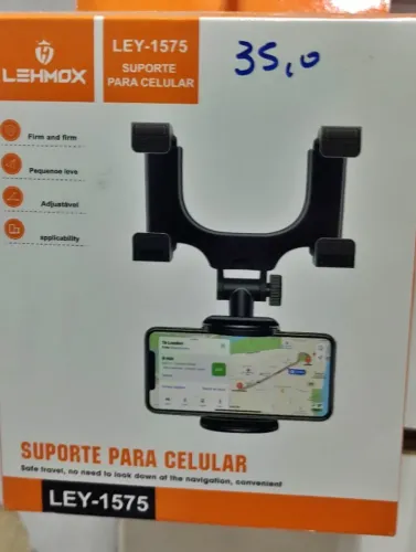 Suporte Veicular Celular Ley-1575 Lehmox Retrovisor