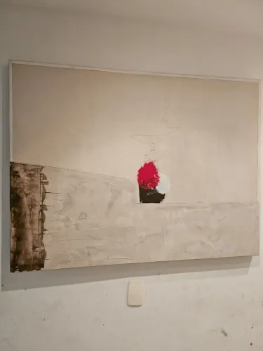Quadro de arte moderna pintor renomado Altura 1 metro. Largura 1.30 metros. aceito ofertar