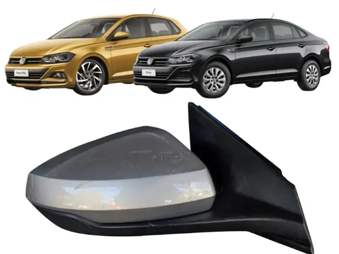 Retrovisor Polo Virtus 2017 2018 2019 2020 2021 direito 