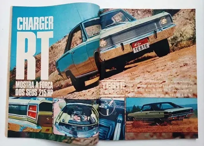 Revista Quatro Rodas - Teste Dodge Charger RT 1971