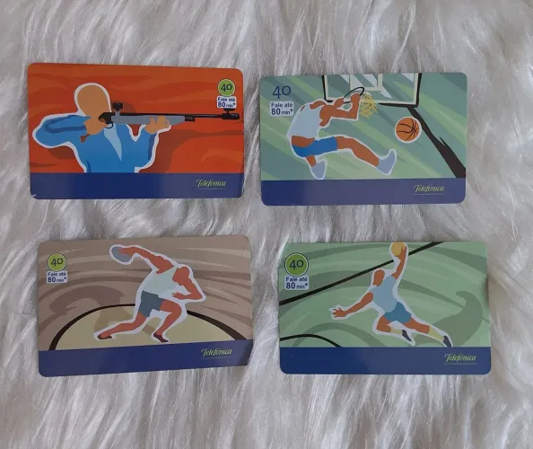 Cartões telefônicos série Esportes Olimpicos