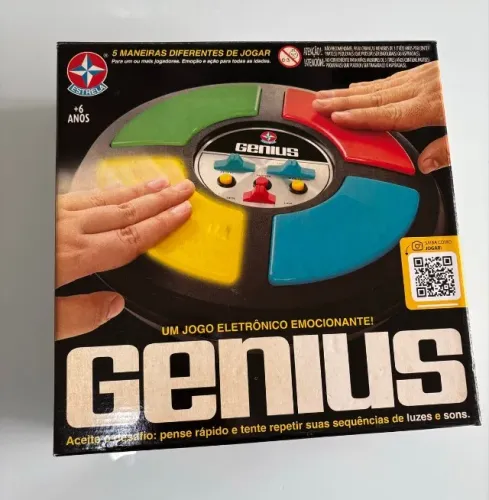 jogo genius, estrela, multicores modelo grande novo