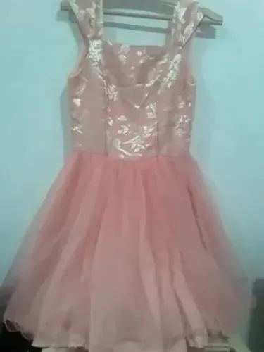 Vestido Salmão Babioli - 14 anos