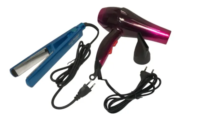 Kit Secador Cabelo 3000w + Chapinha Prancha Nano Titanium