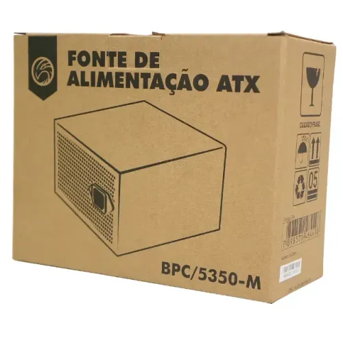 Fonte de alimentação ATX de 500W; Bivolt: Sim (115v-230v) zero com garantia na loja