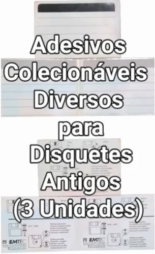 Adesivos Colecionáveis para Disquetes Antigos