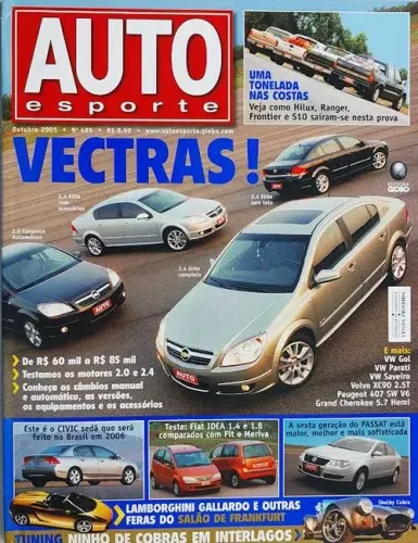 Revista Auto Esporte - Vectra Elite e Elegance 2006, Passat TSI, pickups