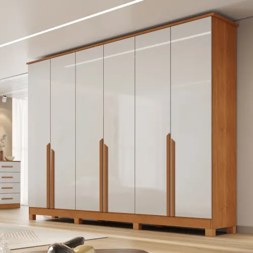 Guarda-Roupa 6 Portas Bianca 2,30 100 % m tt4537m