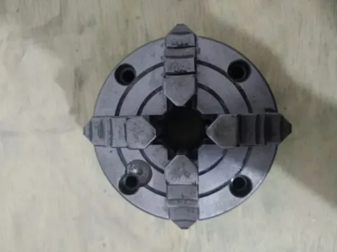 Placa / Mandril 100mm 4 Castanhas para Torno Mecânico e router CNC
