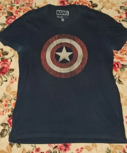 Camiseta Capitão América Marvel - Azul
