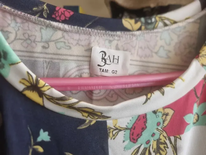 Vestido Floral malha fria Tamanho G2