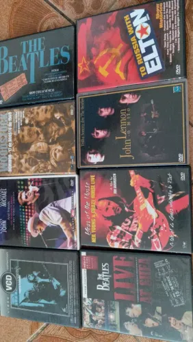 Coleção de DVDs de Música - Beatles, Elton..... Filmes John, Neil Young