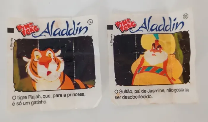 2 Figurinhas Aladdin - Ping Pong
