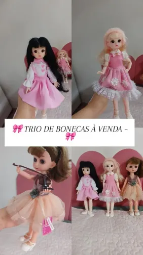 ? TRIO DE BONECAS À VENDA - R$ 280,00 ?