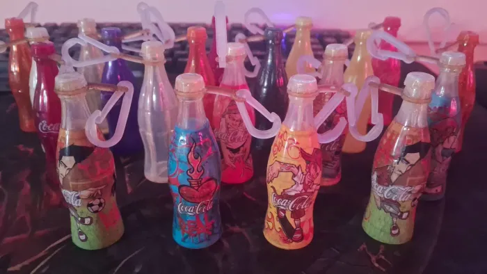 Coleção 20 Mini Garrafinhas Personalizadas Coca Cola