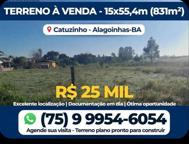 Terreno no povoado Catuzinho, Alagoinhas-Ba