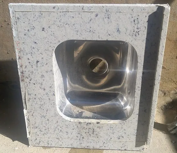 Granito Branco Dallas para Cozinha, Banheiro e Lavabo - Novo, Nunca Usado - R$ 1.800