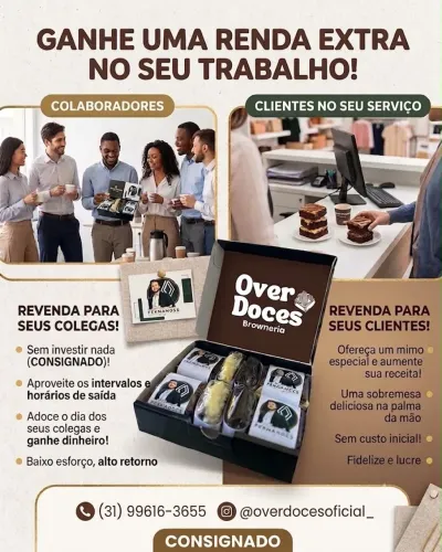 RENDA EXTRA VENDENDO BROWNIE