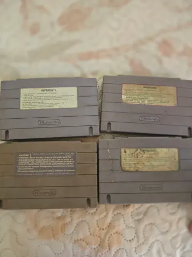 Cartuchos originais super Nintendo