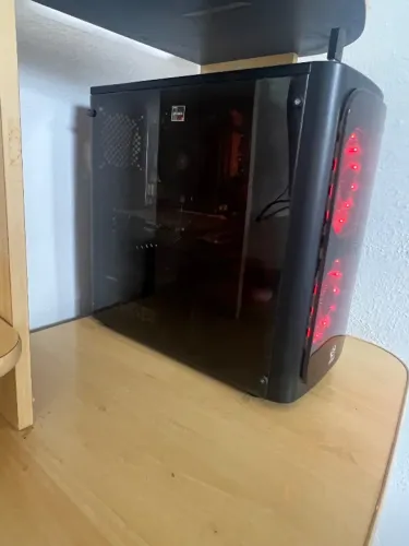 Gabinete gamer + monitor 23.8 pol full hd
