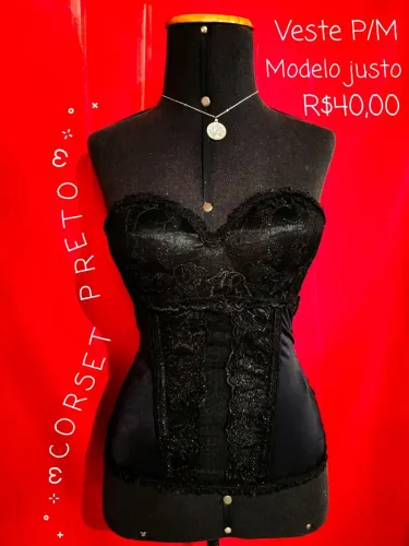 Corset preto
