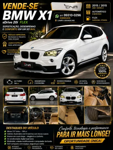 BMW X1 Sdrive 20I 2.0/2.0 TB Acti.flex Aut. 2015