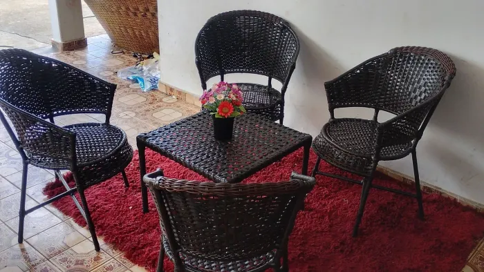Jogo de poltronas de área externa 