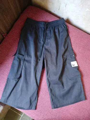Bermuda cargo lisa preta masculina