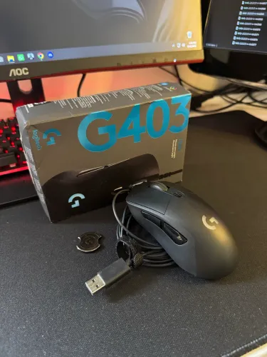 Mouse Logitech G403 Seminovo com Caixa