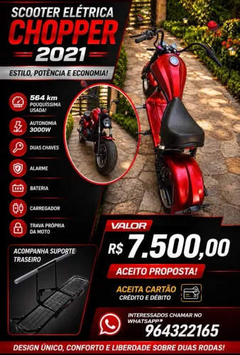 Scooter Elétrica Chopper