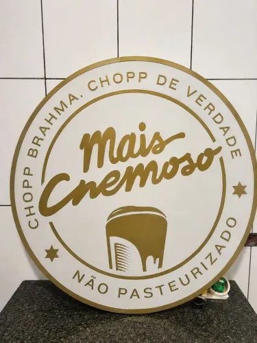 Logo Chopp Brahma Chopp de verdade 103cm de diâmetro